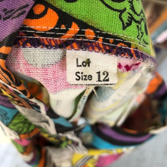 1960’s 1970’s Occult & Mysticism Print Skirt RARE - Picture 8 of 8